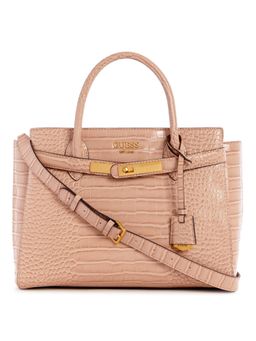Guess - Enisa High Society Taupe Satchel Bag