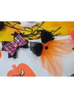 Kamule - Halloween Dress Style Hair Bow (Pack of 2)