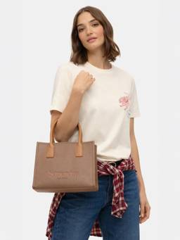 Superdry - Women's Akiho Tama Satchel With Detachable Strap - Brown