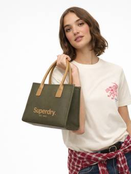 Superdry - Women's Akiho Tama Satchel With Detachable Strap - Green