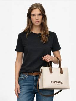 Superdry - Women's Akiho Kozo Satchel With Detachable Strap- Off White