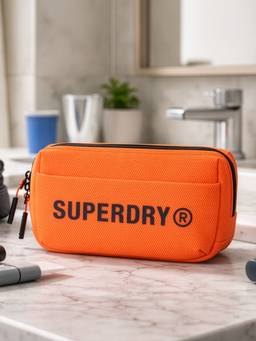 Superdry - Unisex Axis Toiletry Case Pouch - Orange