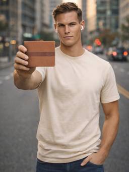 Superdry - Men's Tan Coventry Leather Zipper Coin Pocket Wallet