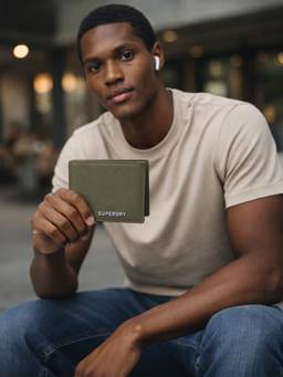 Superdry - Men's Kershope Leather Slimfold Wallet