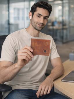 Superdry - Men's Tan Ripon Leather Zipper Coin Pocket Wallet