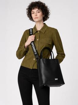 Superdry - Women's Ryu Ten Handbag With Detachable Strap And Pouch - Black
