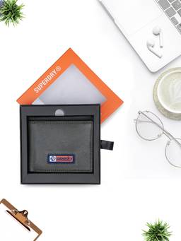 Superdry - Men's Grey Truro Slimfold Wallet