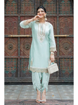 Sheetal Batra - Ernika Misty Green Kurta with Dhoti Pant