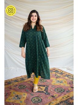 The Indian Ethnic Co. - Bargad Slub Cotton Kali Kurta