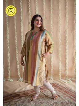 The Indian Ethnic Co. - Multi Tissue Jhabba Kali Kurta