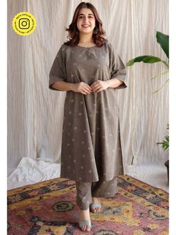 The Indian Ethnic Co. - Kamal Ajrakh Cotton Hand Embroidered Co-Ord (Set of 2)