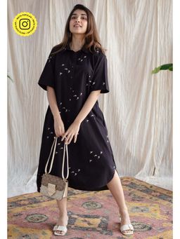 The Indian Ethnic Co. - Moonlight Jaipur Ajrakh Cotton Dress