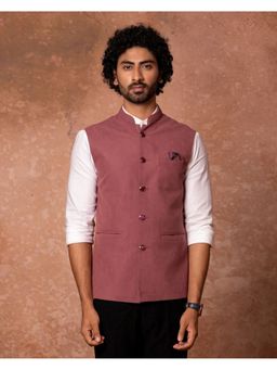 Lightpole - Dusty Rose Classic Nehru Jacket