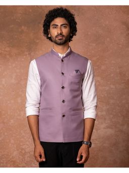 Lightpole - Lavender Solid Nehru Jacket