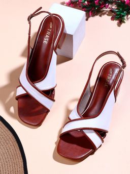 TRASE - Womens Maroon Stylish and Comfortable Block Heels