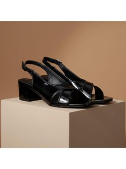 TRASE - Womens Black Stylish and Comfortable Block Heels