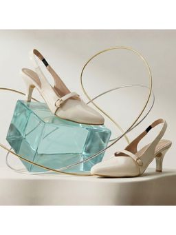 TRASE - Womens Cream Stylish Heels