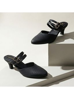 TRASE - Womens Black Pointed Toe Stylish Heels