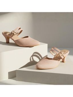 TRASE - Womens Peach Pointed Toe Stylish Heels