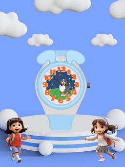 Spiky - Round Dog Shaped Cartoon Dial Analog Multicolor Watch