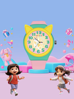 Spiky - Round Cat Shaped Cartoon Dial Analog Multicolor Watch