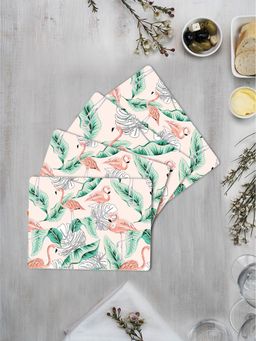 Space of Joy - Summer Flora Premium Printed Rectangular MDF Wooden Placemats