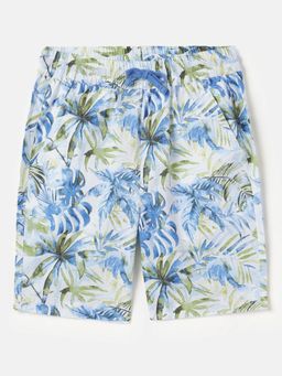 United Colors of Benetton - Multi-Color Tropical Print Regular Fit Shorts