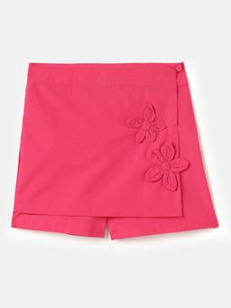 United Colors of Benetton - Pink Floral Regular Fit Skorts