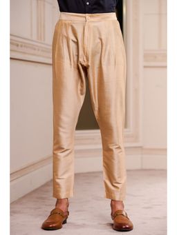 TASVA - Beige Solid Regular Fit Pant