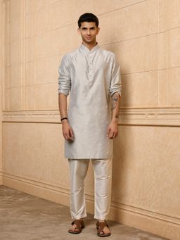 TASVA - Light Green Embroidered Kurta with Pant