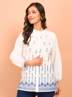 Atha Fashion - Aqua Reve Embroidered Short Kurti