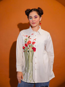 Atha Fashion - Dancing Petals Shirt