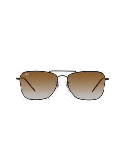 Ray-Ban - Reverse Collection - Black Sunglasses ( 0RBR0102S002-CB58 - Square - Black - Brown Lens )