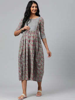 Swishchick - Maternity Dress with Concealed Feeding Zip