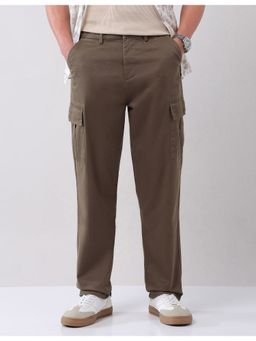 AD By Arvind - Brown Urban Pause Relaxed Tapered Cargo