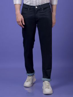 CRIMSOUNE CLUB - Men's Navy Blue Jeans
