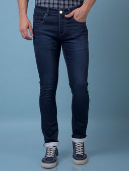 CRIMSOUNE CLUB - Men's Navy Blue Jeans