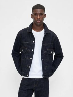 GAP - Navy Blue Men's Relaxed Denim Jacket