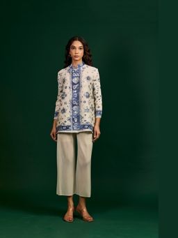 O-PAP STYLE - White Mesa Top with Pant