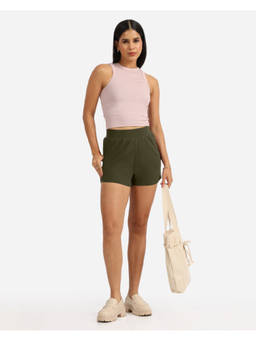 Blissclub - Women Solid Cotton Shorts