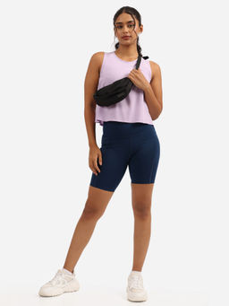 Blissclub - Women Solid Polyester Shorts