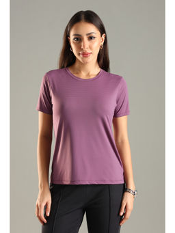 DOMIN8 - Women Pink Soft and Stretchy Nylon Sports Top