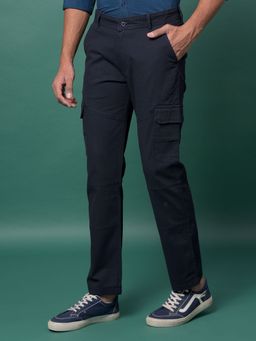 CRIMSOUNE CLUB - Men'S Navy Blue Cargo Trousers