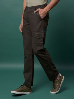 CRIMSOUNE CLUB - Men'S Olive Cargo Trousers