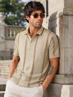 MANIAC - Men Half Sleeve Cotton Polo T-Shirt