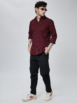 The Souled Store - Iron Man: Mask Pattern Printed Cotton Shirts