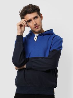 Campus Sutra - Men Color Block Full Sleeve Hoodie