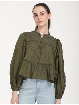 Levi's - Women's Textured Olive Top
