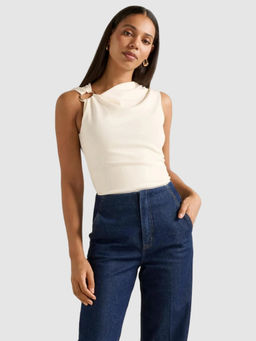 Forever New - Becca Hardware Detail Draped Top