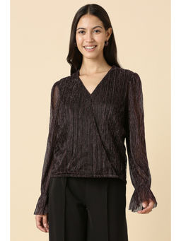 Allen Solly - Women Black Embellished Party Top